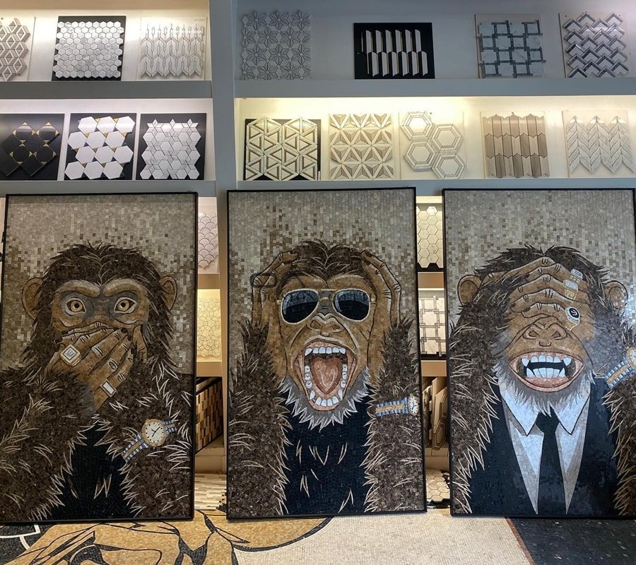 marble mosaic picture