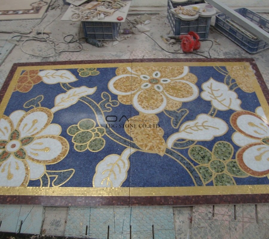 marble mosaic portrait