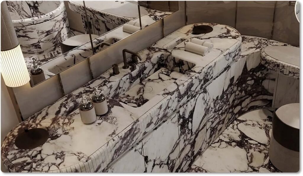 premium white marble for hospitality