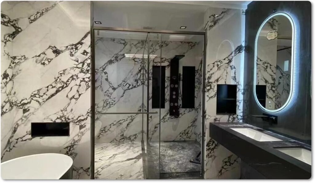 white calacatta marble countertops