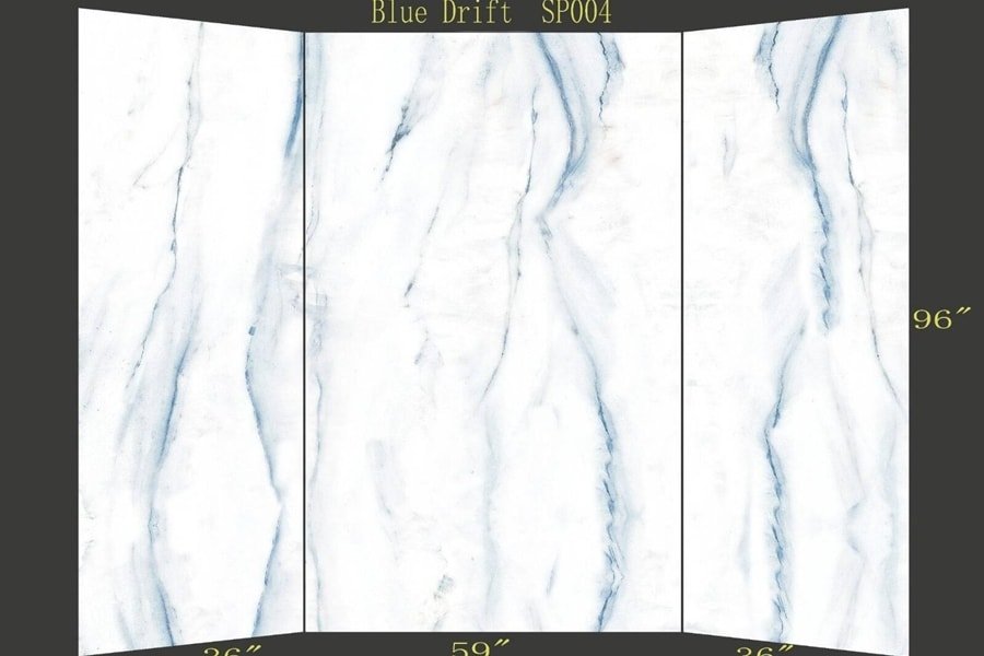 Waterproof faux stone shower wall panels