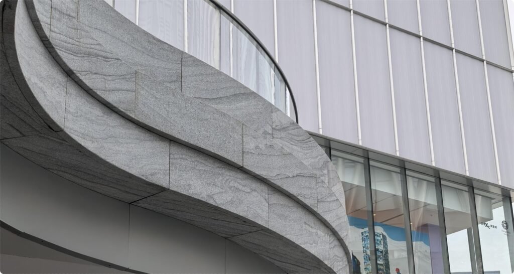 White Granite Curtain Wall