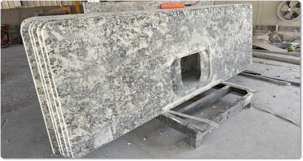 White Granite Kitchen Countertops