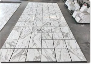White Marble Slabs vs White Marble Tiles