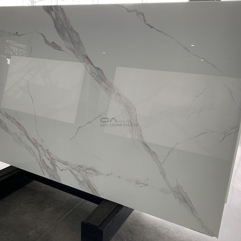 White Nano Crystallized Glass Stone Slabs Panels Manufacturer
