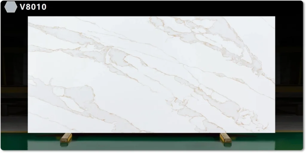 White Quartz with Gold Veins