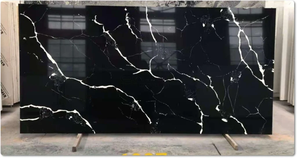 White and Black Quartz Countertops