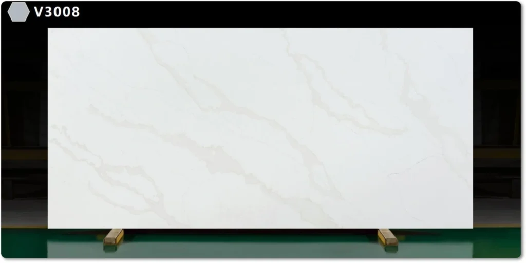 White quartz countertop