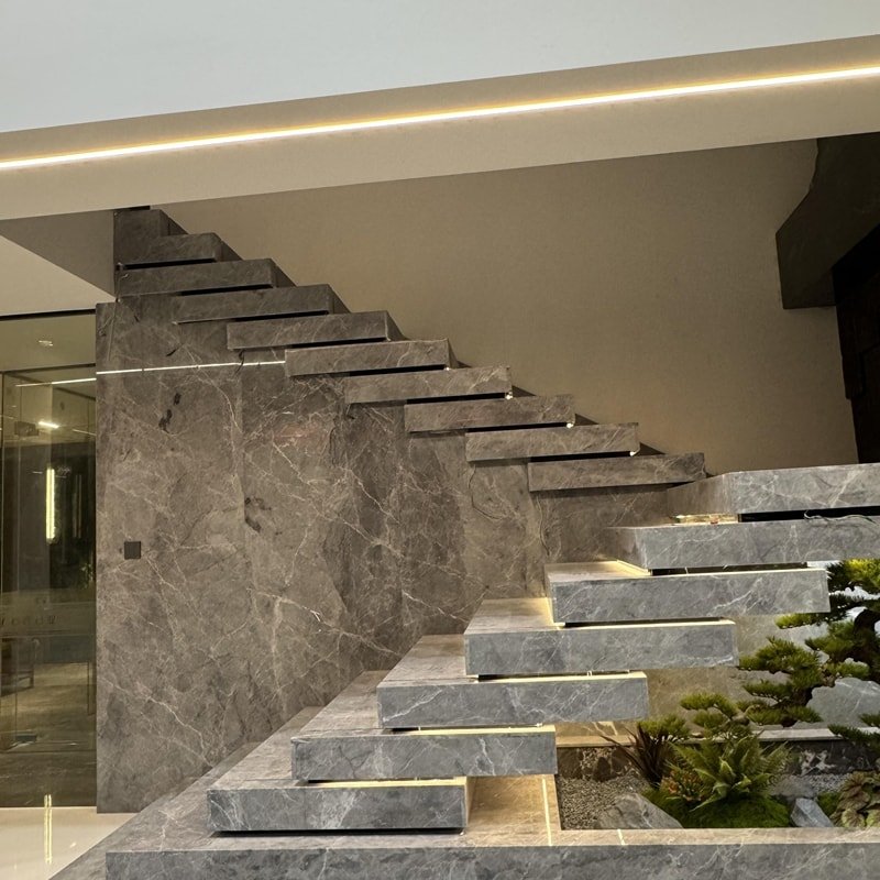 marble stairs design in Pakistan