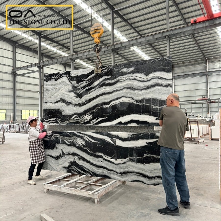 panda white marble countertops