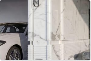 white marble for commercial projects