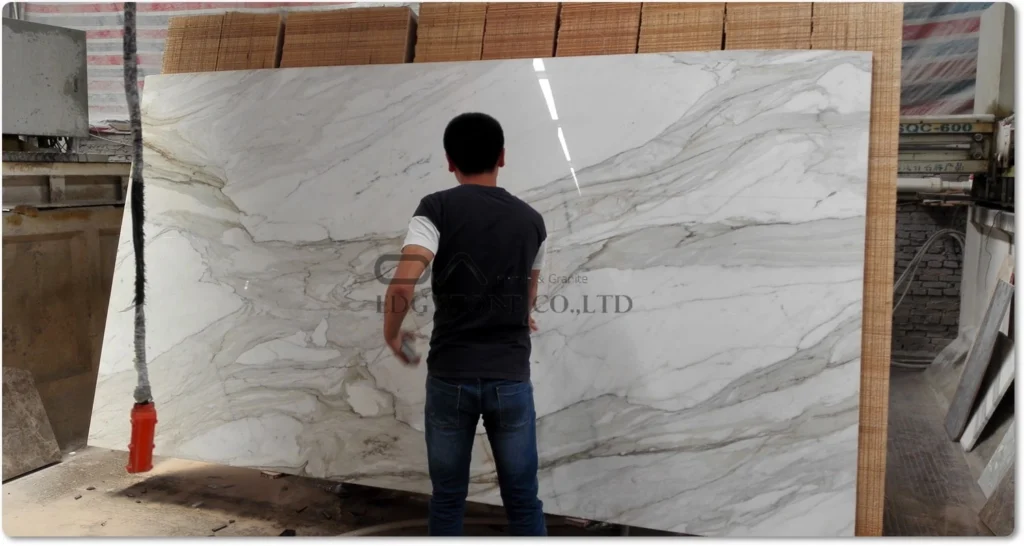 Calacatta marble countertops