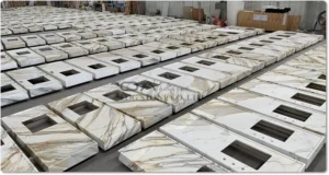 Calacatta marble countertops
