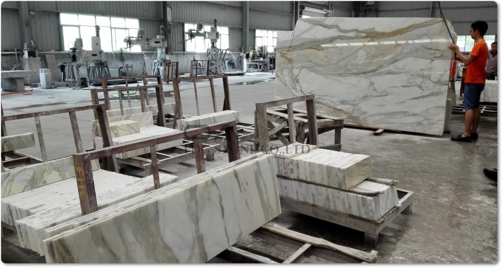 Calacatta marble slab