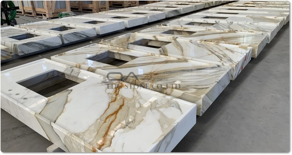 Calacatta marble vs Calacatta quartz