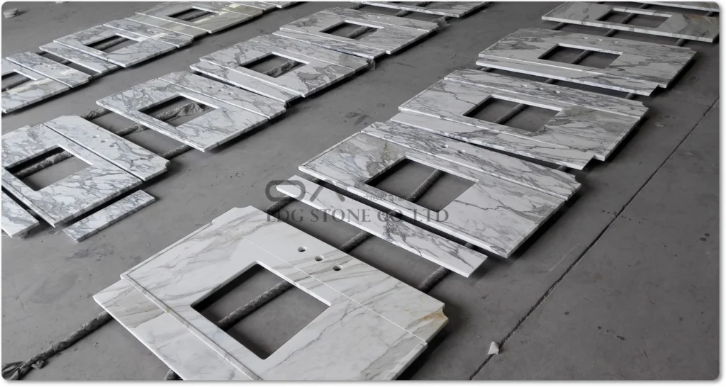Calacatta marble vs quartz