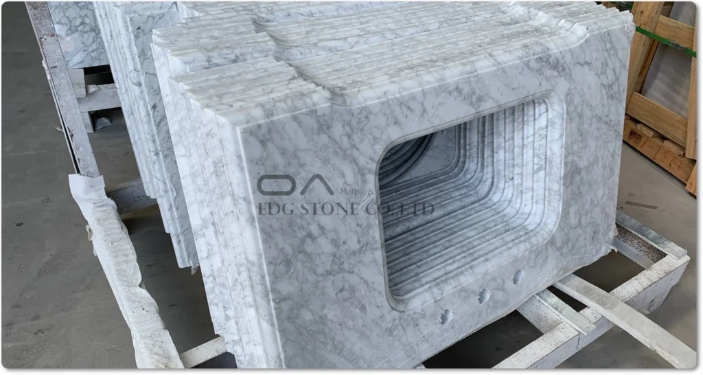 Carrara marble countertops