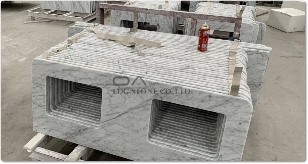 Carrara vs Calacatta marble price per square foot