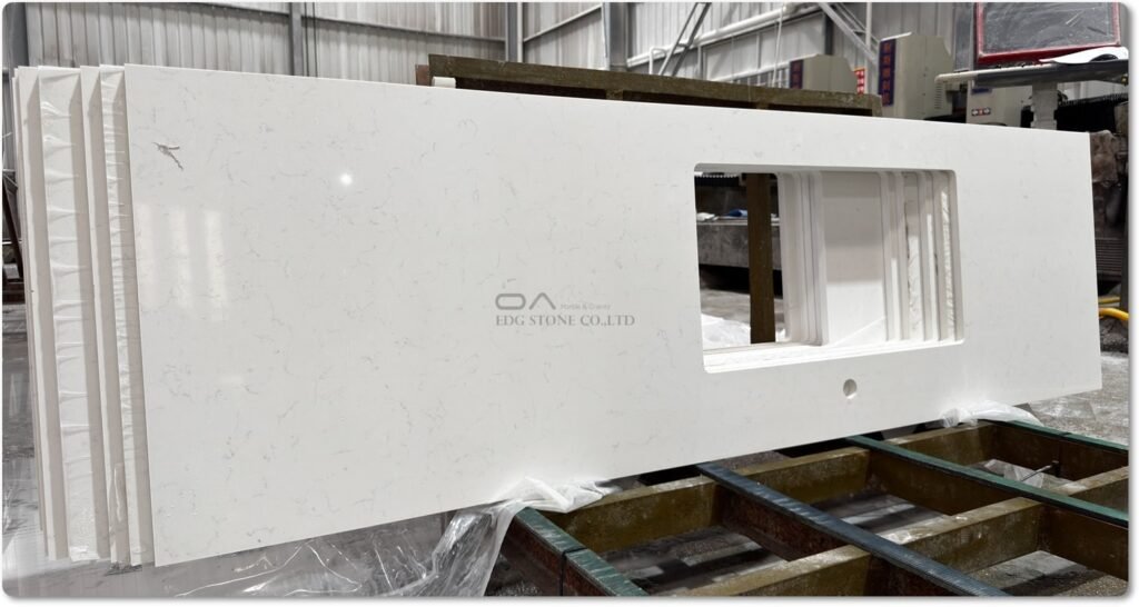 Engineered White Quartz Countertops