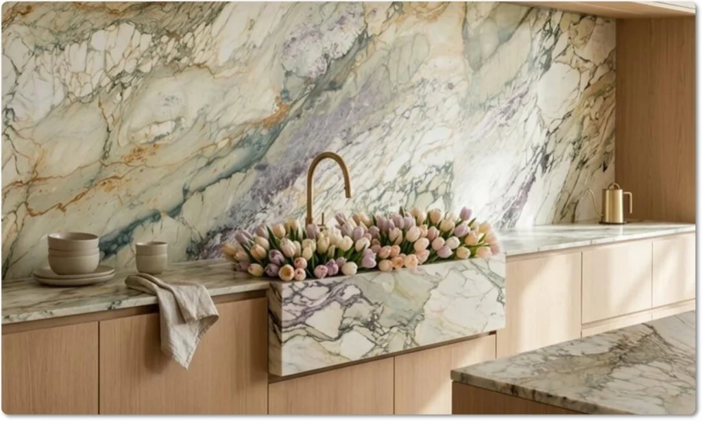 Honed Marble Countertops