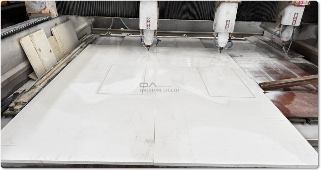 White quartz countertops