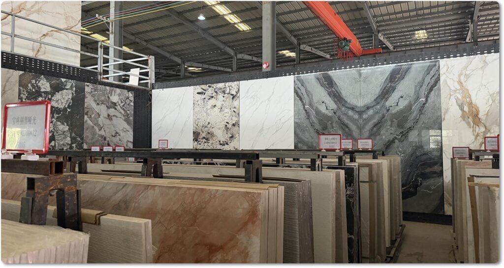 Ultra compact slabs thickness guide