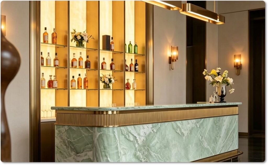 green marble countertop manufacturer