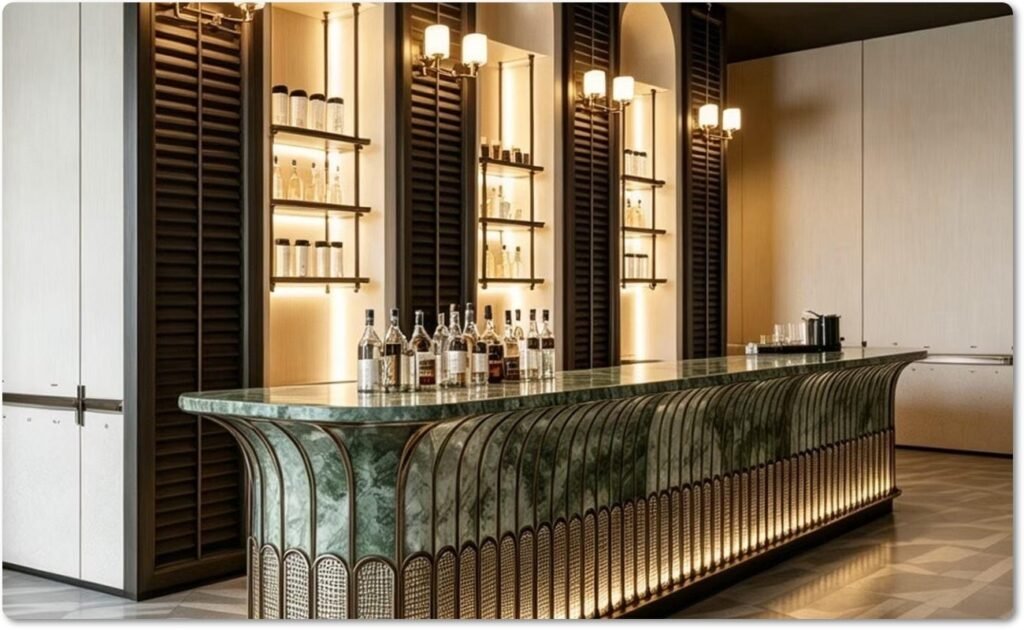 green marble hotel lobby supplier