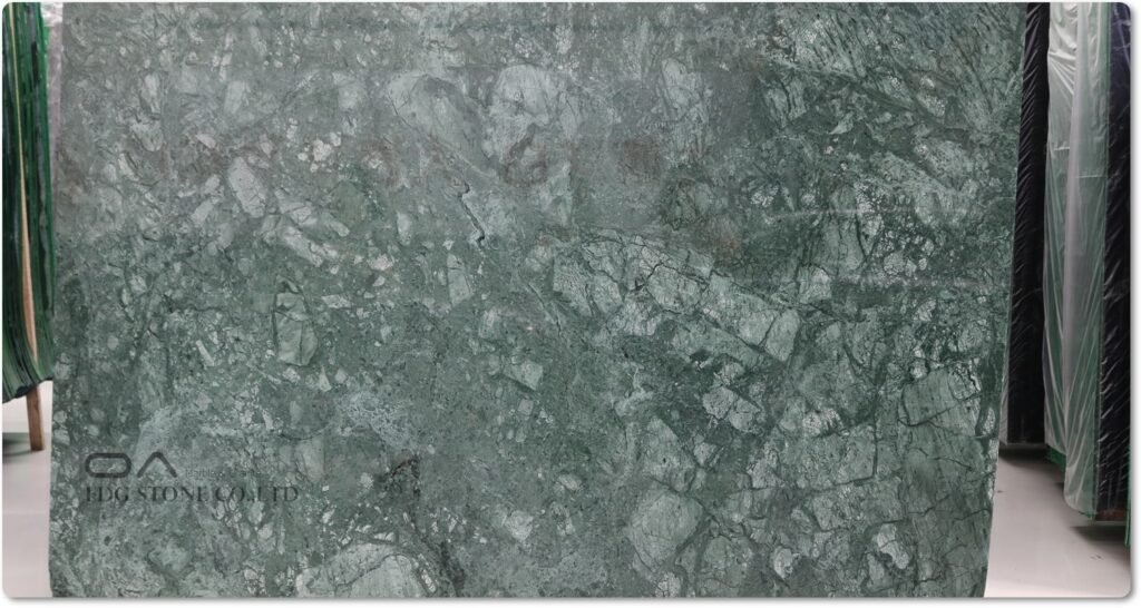 green marble slabs 2 cm