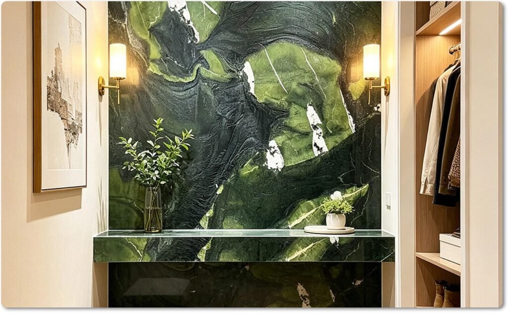 green marble vanity top manufacturer