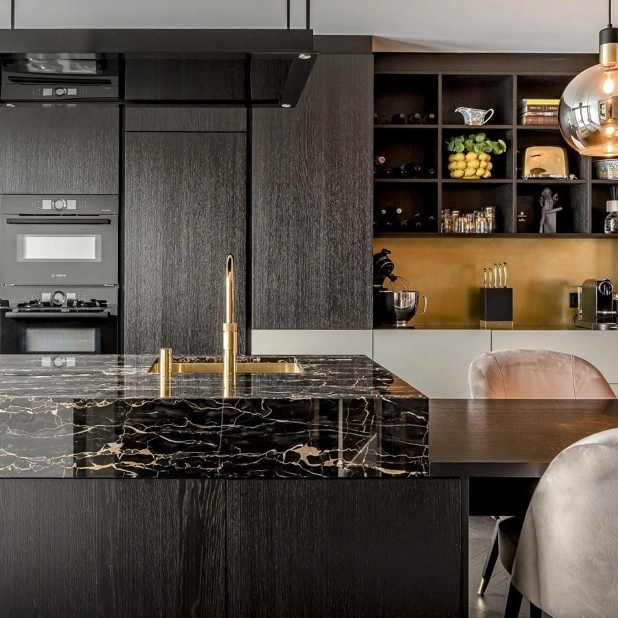 Athens Black Gold Marble