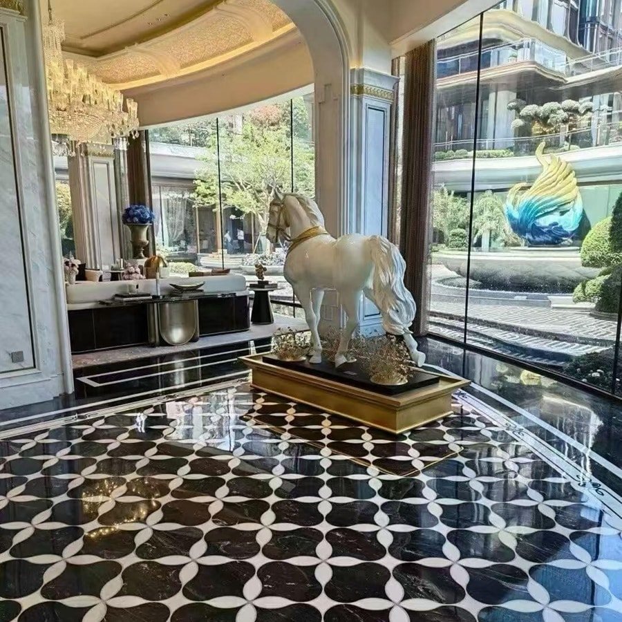 Black Gold Mosaic Tiles