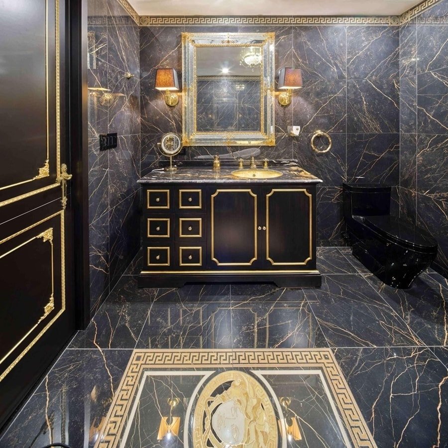 Black and Gold Tiles