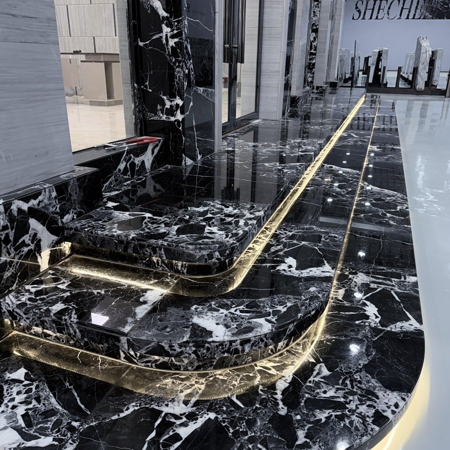 black marble crystal