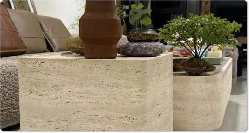 outdoor stone garden tables