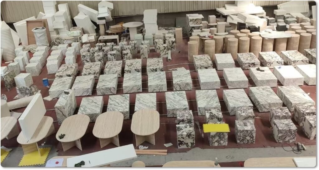 sculptural stone furniture