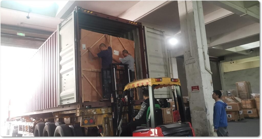 stone furniture container loading